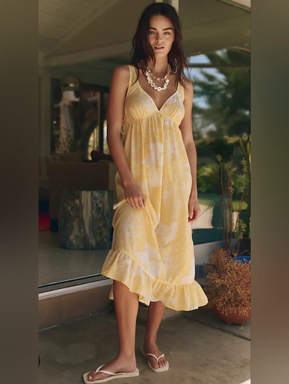 Intimately Free People Better Weather Midi Slip Dress - M